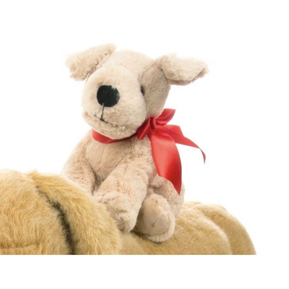 Melissa and Doug “Sunny” Yellow Lab Red Ribbon Bow Puppy Dog Stuffed Animal Toy